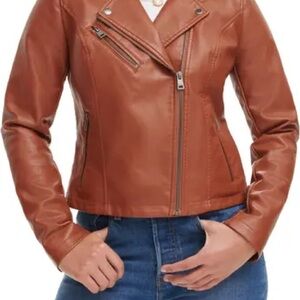 NWOT- Levi’s Women's Faux Leather Moto Jacket